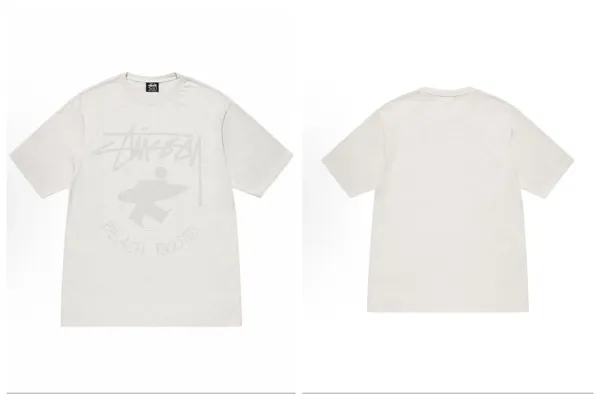 Stussy Beach Roots T-Shirt Off-White - 1
