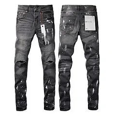 Amiri Paint Splatter Distressed Jeans Black - 14