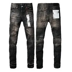 Amiri Paint Splatter Distressed Jeans Black - 5