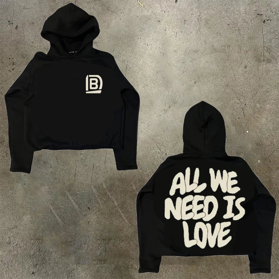 D Bandz Studios Hoodies & Sweatshirts Cartoon Graphic Print Pullover Hoodie — 【Cotton hooded sweater】W 51(Black)