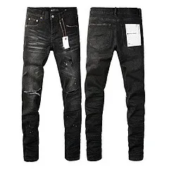 Amiri Paint Splatter Distressed Jeans Black - 21