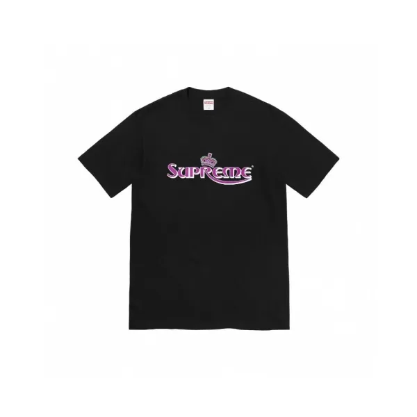 Supreme Crown Logo T-Shirt Black - 1