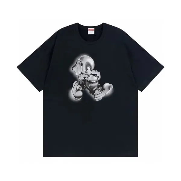 Supreme Elephant Graphic Black T-Shirt - 1