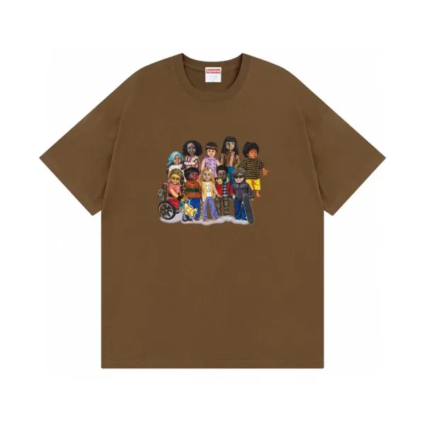 Supreme Dolls Graphic Brown T-Shirt - 1