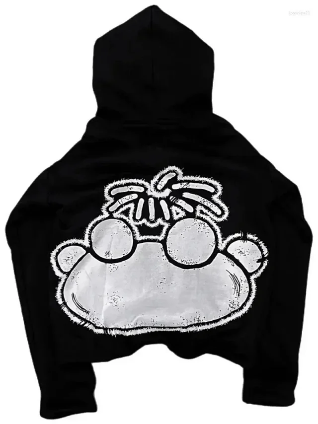 D Bandz Studios Hoodies & Sweatshirts Cartoon Graphic Print Pullover Hoodie product detail image 3