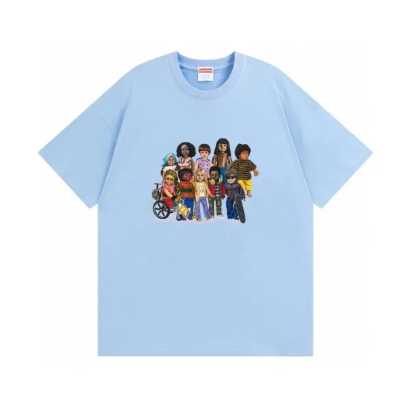 Supreme Dolls Graphic T-Shirt Light Blue - 1