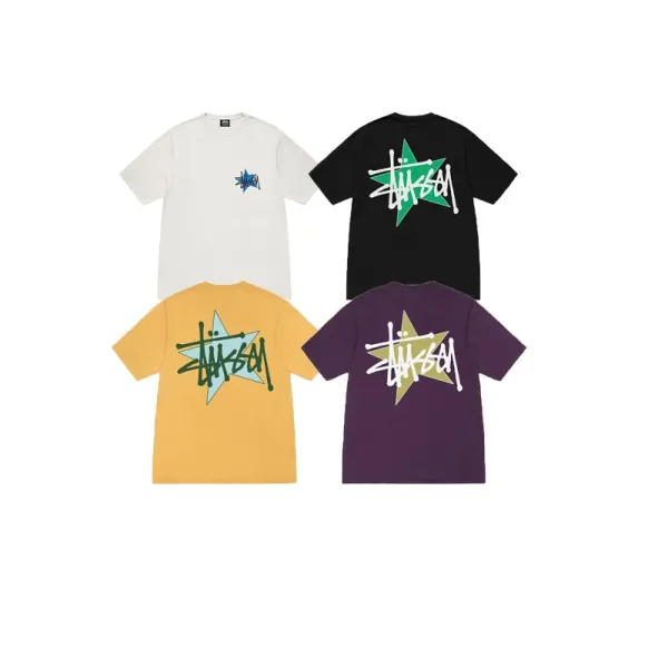 Stussy Star Logo T-Shirt Off-White - 14