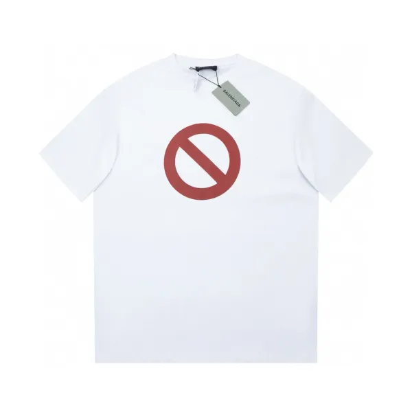 Balenciaga No Symbol White T-Shirt - 1