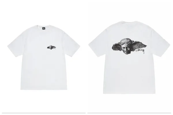 Stussy Angel Head White T-Shirt - 1
