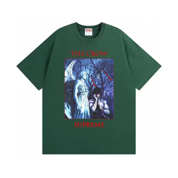 Supreme The Crow Graphic T-Shirt Forest Green - 1