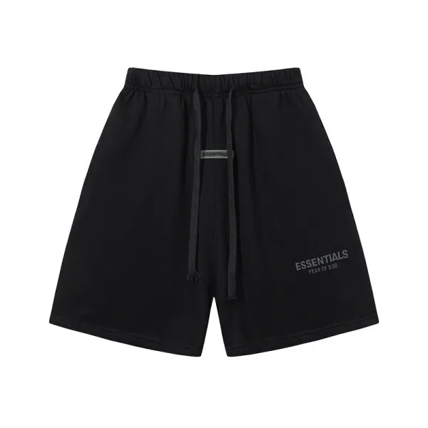 Essentials Logo Print White Shorts - 10