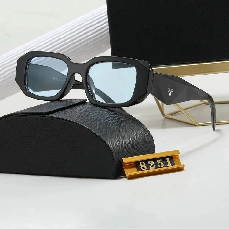Miu Eyewear Logo-embellished sunglasses — Prada black and blue