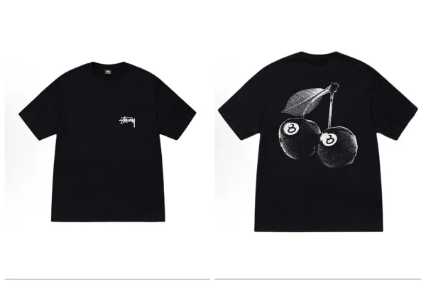 Stussy Cherry 8-Ball T-Shirt Black - 1