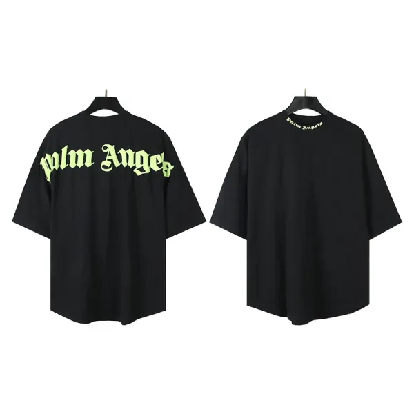 Palm Angels Logo Graphic Oversized T-Shirt Black - 7