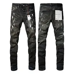 Amiri Paint Splatter Distressed Jeans Black - 12