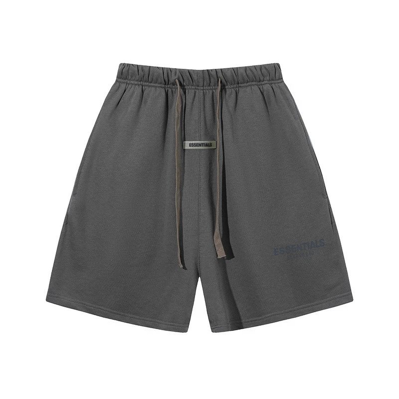 Essentials Logo Print White Shorts - 8