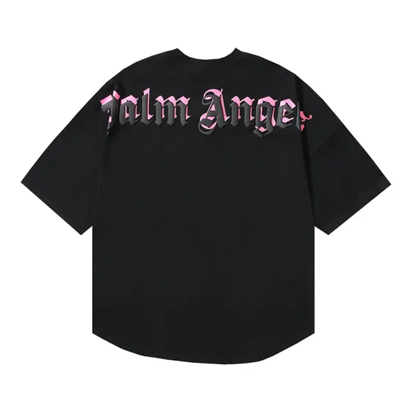 Palm Angels Logo Graphic Oversized T-Shirt Black - 1