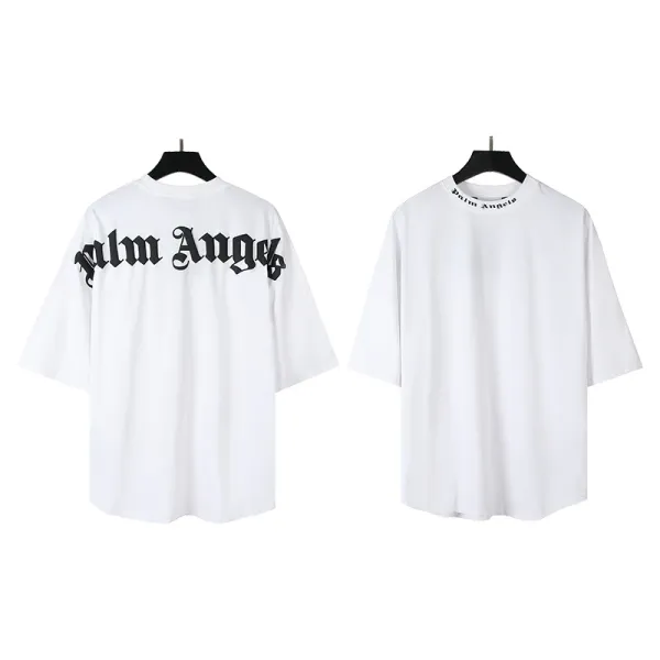 Palm Angels Logo Graphic Oversized T-Shirt Black - 10