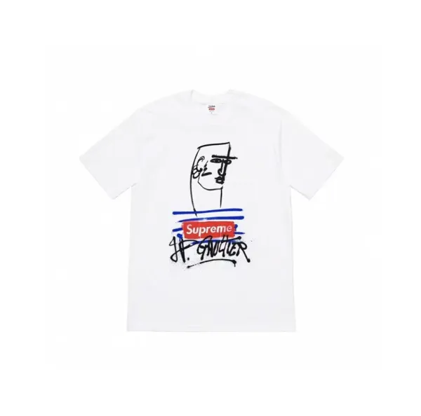 Supreme x Jean-Michel Basquiat H.P. Gaudier T-Shirt White - 1