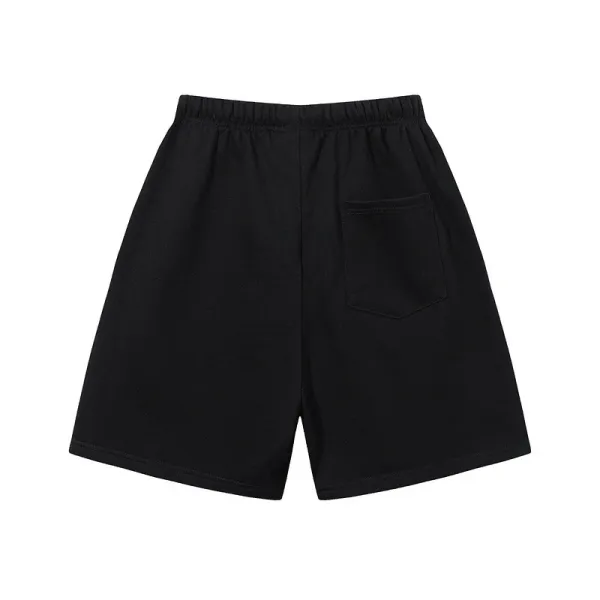 Essentials Logo Print White Shorts - 11