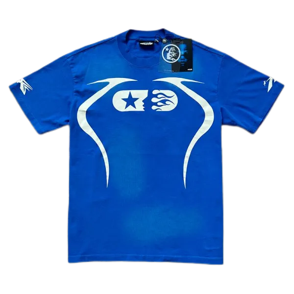 Hellstar Studios Graphic Print Royal Blue T-Shirt - 1