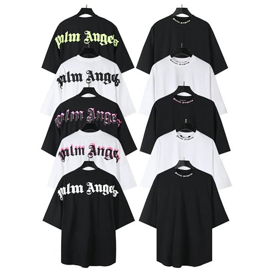 Oversized Hip-Hop Short Sleeve with Foam Letter Logo on Back