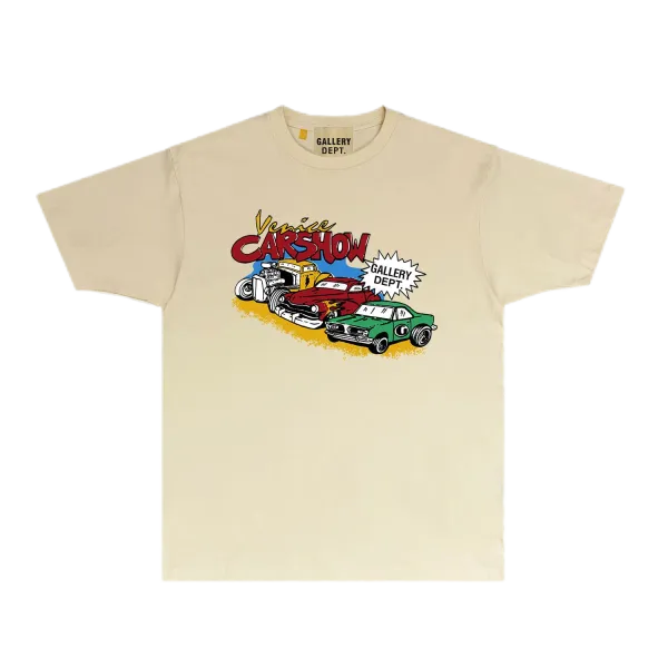 Gallery Dept Venice Carshow Beige T-Shirt - 1