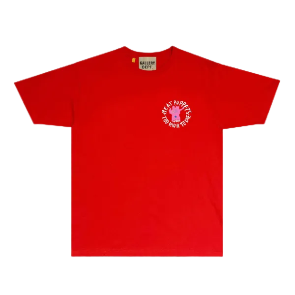Gallery Dept Meat Puppets Too High To Die Red T-Shirt - 1