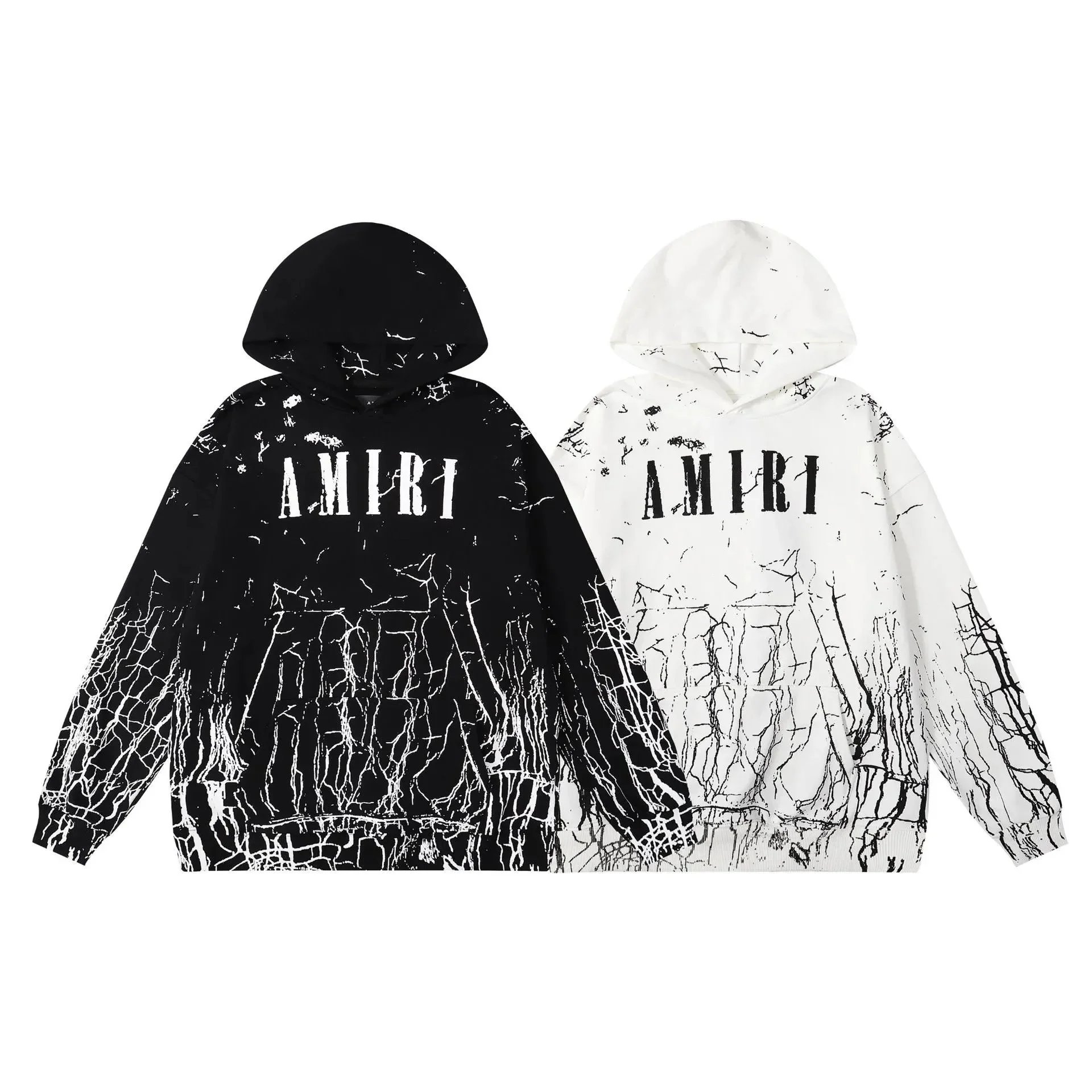 AMIRI Cracked Logo Graphic Crewneck Sweatshirt — Black product photo 4