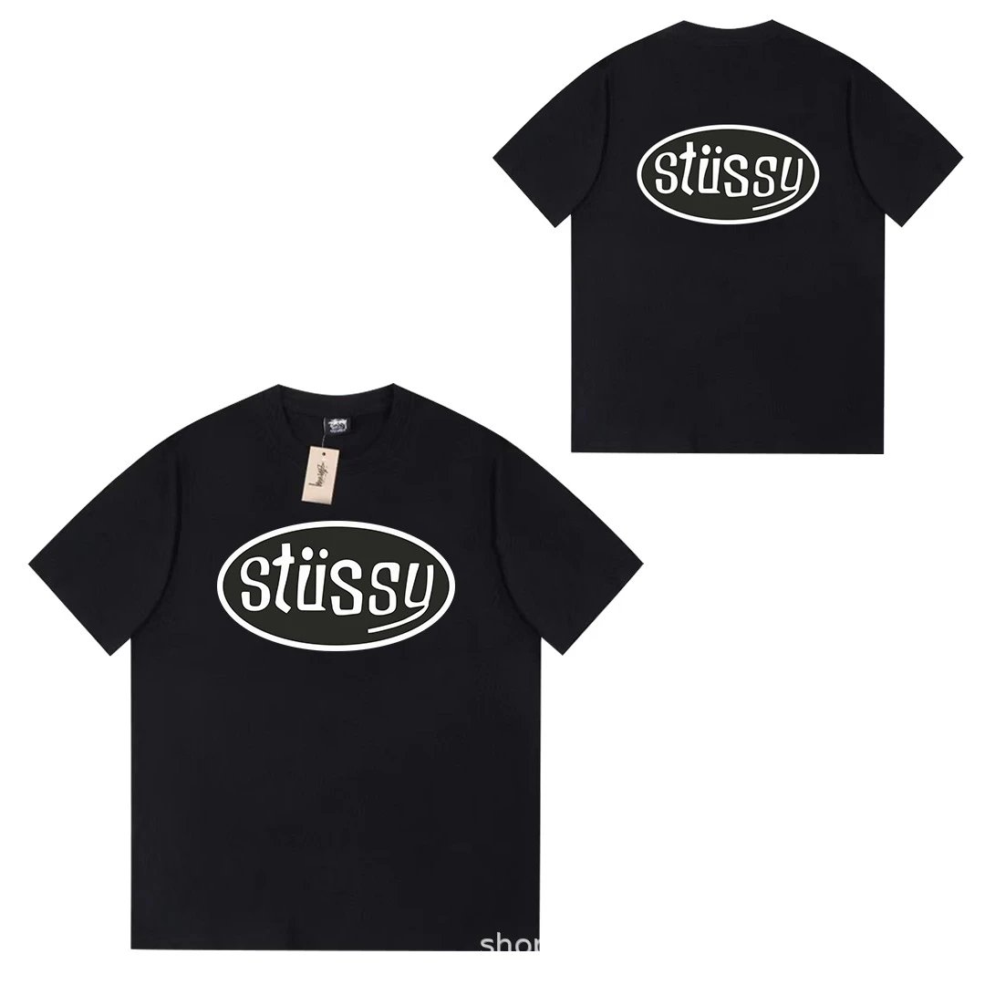 Stüssy T-Shirts Short-Sleeve Logo Graphic T-Shirt — 069 Black