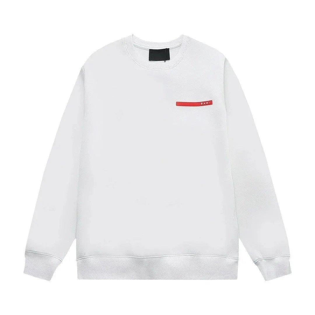 Unbranded Hoodies & Sweatshirts Crewneck sweatshirt with embossed chest logo — White (with red-label logo letters)