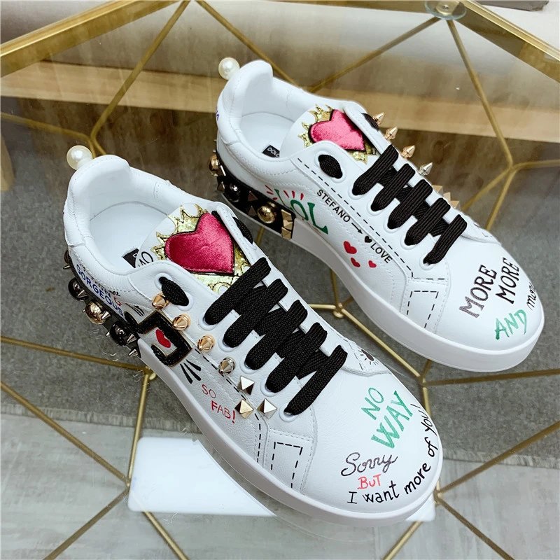 Dolce & Gabbana Sneakers Graffiti embellished low-top image 3