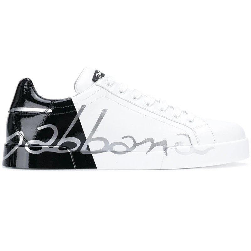 Dolce & Gabbana Sneakers Graffiti embellished low-top — White 13 Couple Shoes