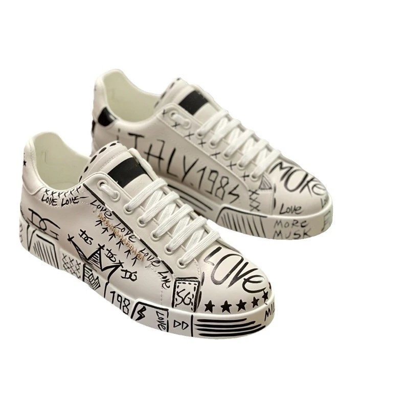 Dolce & Gabbana Sneakers Graffiti-print low-top image 5