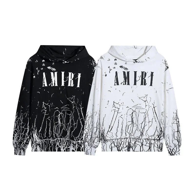 Amiri Outline Logo White Hoodie - 13