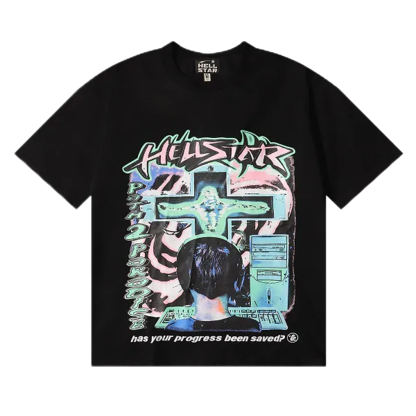 Hellstar Path to Paradise Black Graphic T-Shirt - 1