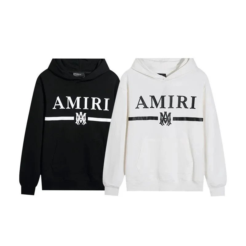 Amiri Outline Logo White Hoodie - 9