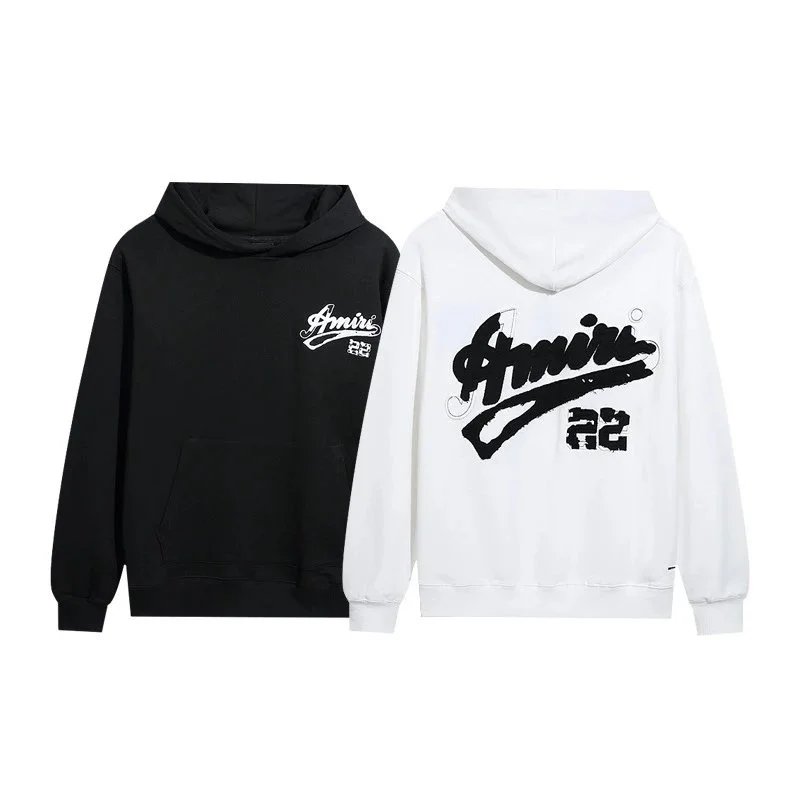 Amiri Outline Logo White Hoodie - 14
