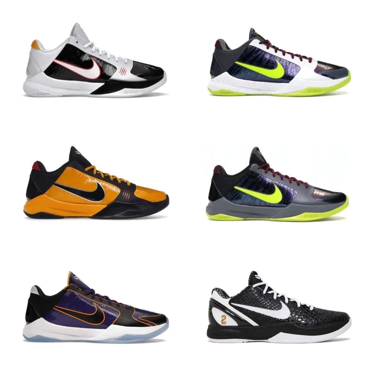 Nike Kobe 6 Protro Black Blue Basketball Shoes - 3