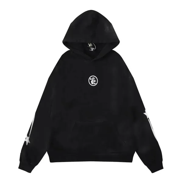 Design Star Logo Hoodie Black - 1
