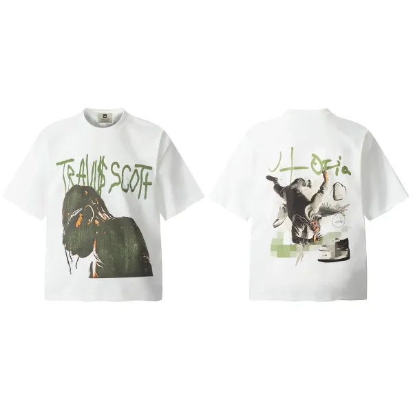 Travis Scott x Cactus Jack 'Hoodia' Graphic Print White T-Shirt - 1