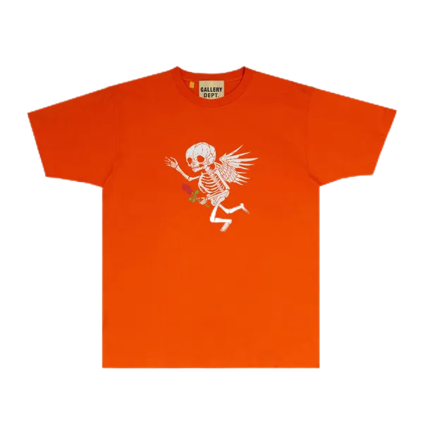 Gallery Dept. Angel Skeleton Orange T-Shirt - 1