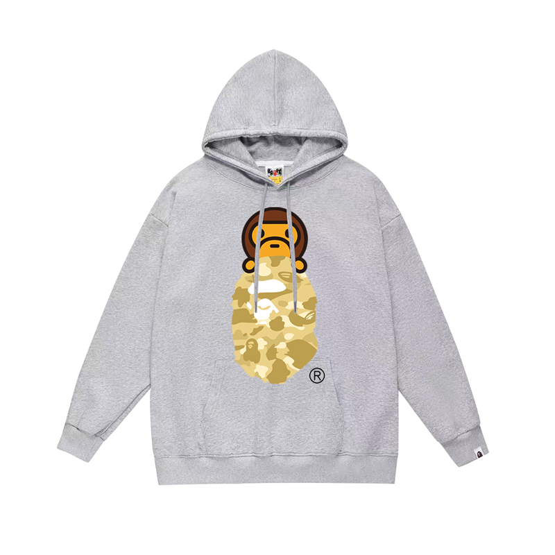 A Bathing Ape Hoodies & Sweatshirts Head Graphic Hoodie — 24