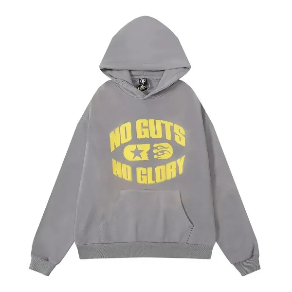 No Guts No Glory Hoodie Gray - 1