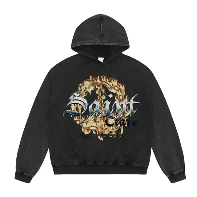 Saint Tears Hoodies & Sweatshirts Washed Graphic Print Pullover product detail image 10