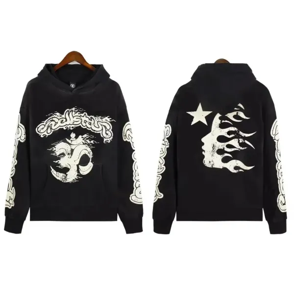 Hellstar X-Shape Red Hoodie - 12