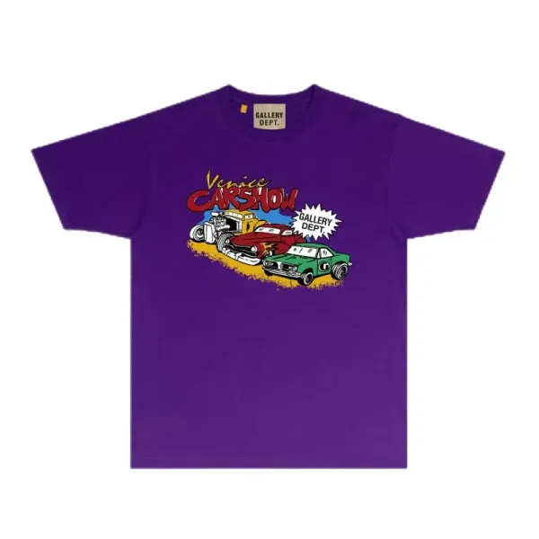 Gallery Dept Venice Carshow Purple T-Shirt - 1