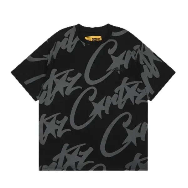 Corteiz Logo Graphic Black T-Shirt - 3