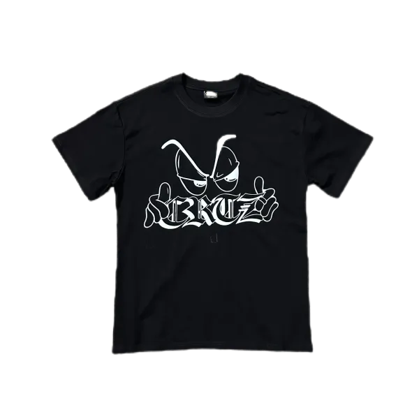 Corteiz Logo Graphic Black T-Shirt - 1