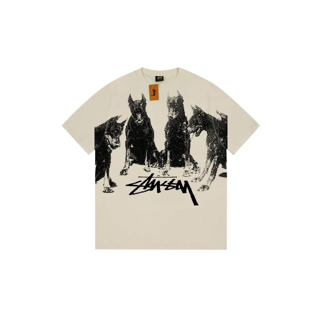 Stüssy T-Shirts Short-Sleeve Logo Graphic T-Shirt — 070 apricot